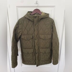 J.Crew Men’s Hooded Quilted Coat - Size XS